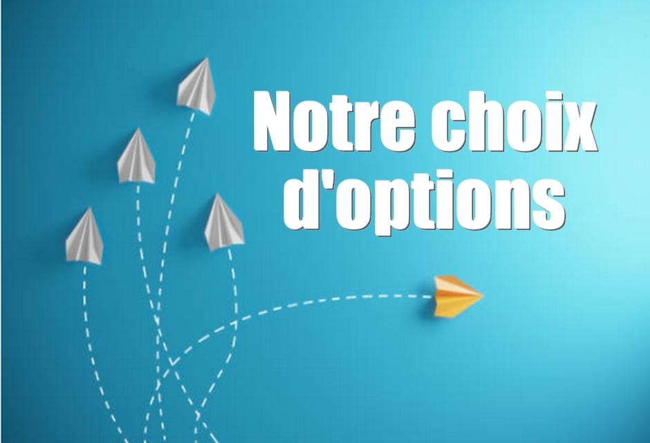 Choix d'options