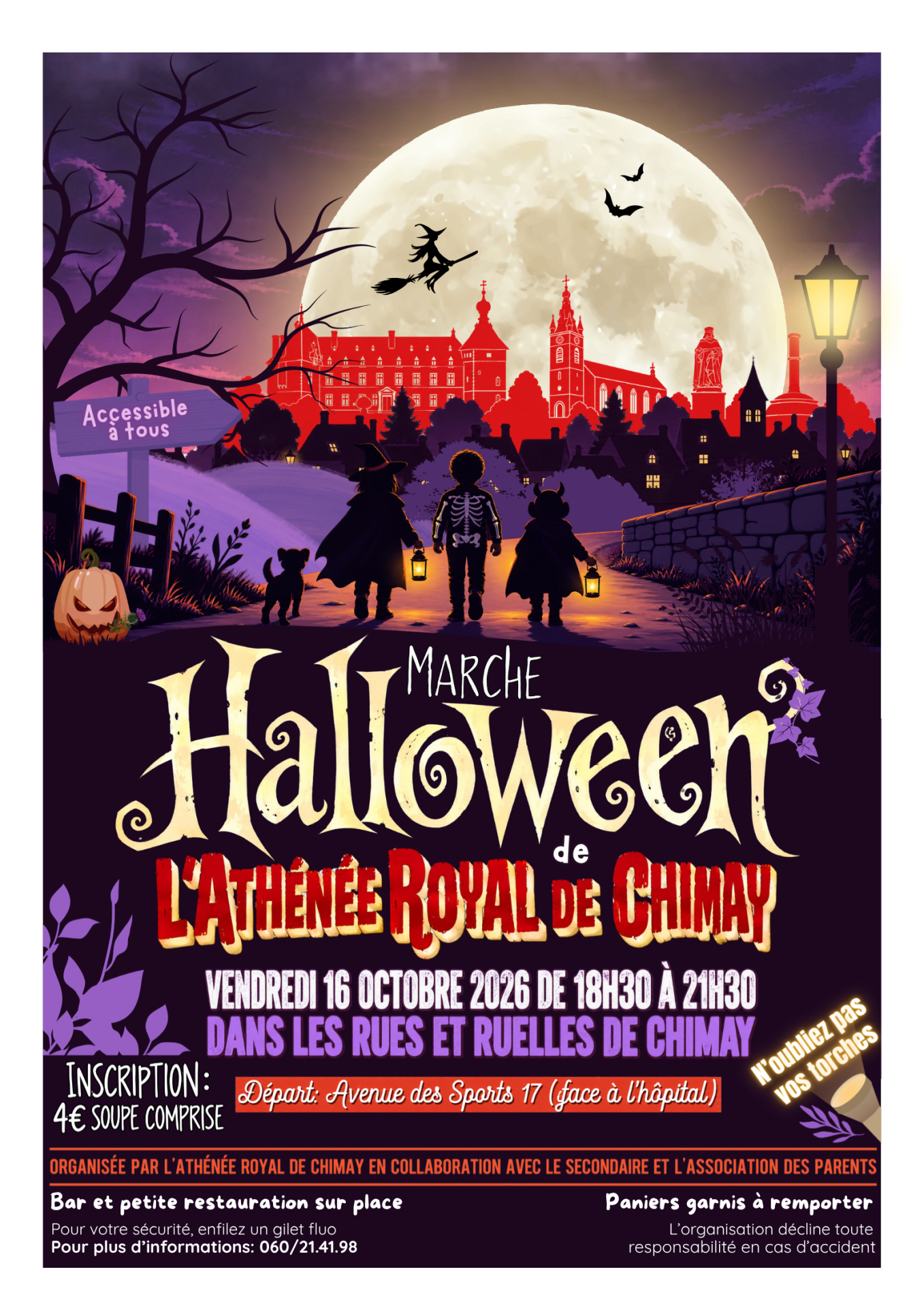 Affiche marche halloween 2026